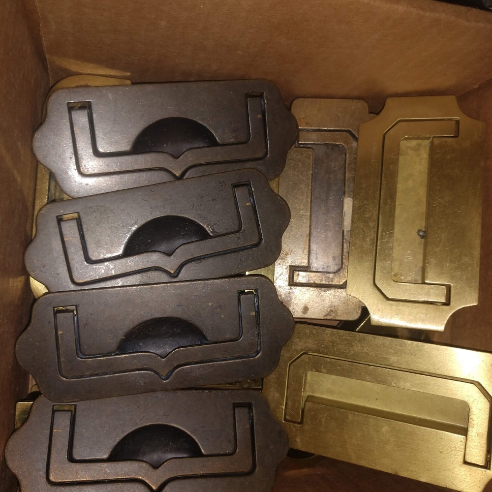 Brass Recessed Drawer Handles